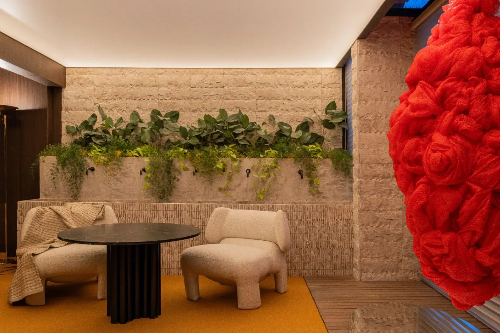 Vista geral do lounge